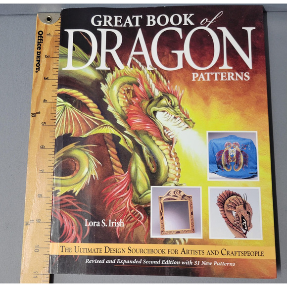 Great Book of Dragon Patterns Lora S. Irish Rev 2nd Ed Softcover 100+ Fox Chapel - Picture 10 of 14